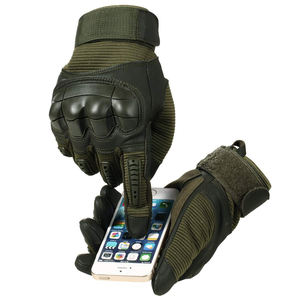 Full Finger Leather Alpha Racing <b>Gloves</b> Hook Loop Closure Touchscreen Non-Slip Wear Resistant Outdoor Activities for - Product Image 4