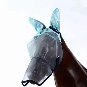Adjustable Breathable Horse Fly <b>Mask</b> with Easy Use Ear Ridding Protection for Horse Riding Fly <b>Mask</b> Mesh <b>Eye</b> Covers - Product Image 2
