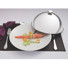 Magnifique assiette en acier inoxydable pour la décoration de table à la maison et à l'hôtel, prix de gros. - Product Image 1