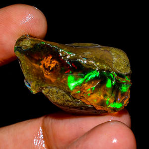 Magnifique qualité supérieure 100% naturel Welo feu éthiopien opale fantaisie huileux rugueux lâche utilisation de pierres précieuses pour la fabrication de bijoux - Product Image 1