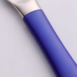 Ensemble de couverts élégant avec poignée violette et tête en argent pour salle à manger moderne, restaurant de fête de mariage et décor de table élégant - Product Image 2