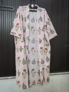 Robe de Douche Kimono Faite à la Main, Robe de Maternité, Cadeaux pour Femmes, Haut Kimono, Robe de Nuit, Robe de Plage - Product Image 5