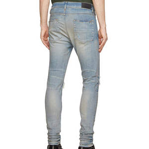 New Designer Men's Winter High Street Straight Stylish Medium Wash Breathable Men Denim <b>Jeans</b> - Product Image 3