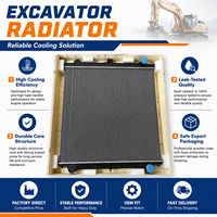 Radiateur d'eau pour chargeuse-pelleteuse JCB 3CX 4CX 30/915200 30/915300 30/925610 30/925611 30/925612 Refroidissement moteur robuste
