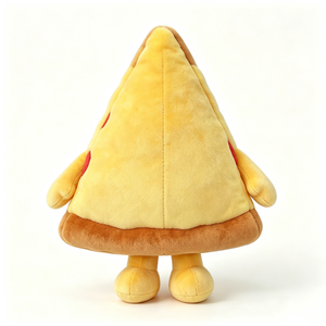 Peluche de pizza personalizado con brazos y piernas, ingredientes de pizza bordados, peluche de pizza con pepperoni y queso, peluche de rebanada de pizza de dibujos animados - Product Image 3