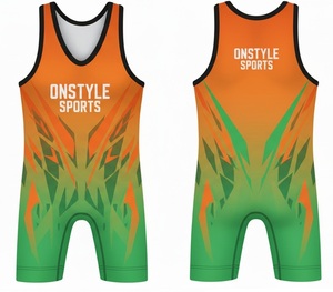 Factory Wholesale ONSTYLE SPORTS Sublimation Running Marathon Singlet Set Polyester Fiber Mesh 220g Custom Men Anti-Bacterial - Product Image 4