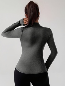 Womens Dynamic Performance Yoga <b>Jacket</b> Stretch <b>Workout</b> Running Fitness Wear Custom Logo OEM ODM Private Label Wholesale Supplier - Product Image 2