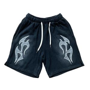 กางเกงขาสั้นผ้าฝ้ายสำหรับผู้ชายสไตล์วินเทจ - Product Image 1