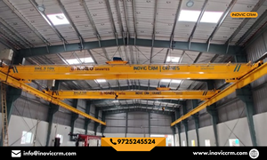 ผู้ผลิตเครนเหนือศีรษะแบบคานคู่คุณภาพสูงสำหรับงานหนัก 10 ตัน จากอินเดีย |   เครนคลังสินค้าอุตสาหกรรม ระยะ 20 เมตร INOVIC - Product Image 3