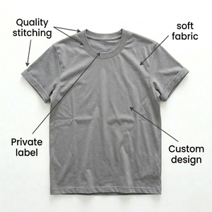 T-shirt Homme 100% Coton Haute Qualité 230g, Coupe Décontractée Oversize à Épaules Tombantes, Couleur Unie, Personnalisable - Product Image 6