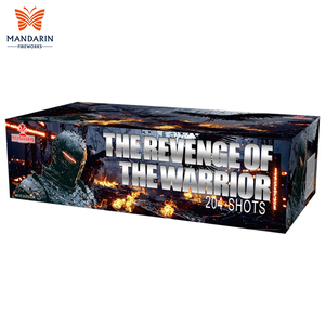 Fabbrica Cinese Batteria di Fuochi d'Artificio Torta da 204 Colpi la VENDETTA del GUERRIERO Approvata CE per Esterni Grandi Saluti Pirotecnici - Product Image 1