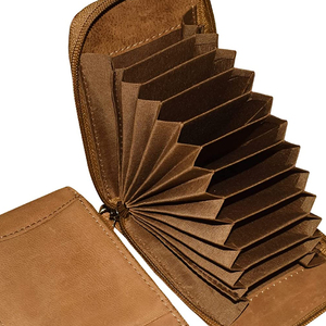 Cartera de cuero de primera calidad al por mayor en color sólido, totalmente personalizada, hecha a mano con cuero genuino para hombre - Product Image 4
