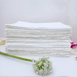 Papel Vintage de Algodón Egipcio ALBORZ Tamaño A6, 300 GSM, Hojas Sueltas con Borde Texturizado, para Impresión Digital y Pintura - Product Image 2