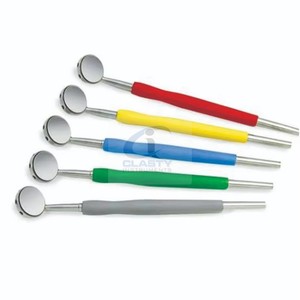 Ensemble de miroirs buccaux dentaires CLASTY avec poignées codées par couleur, certifié CE ISO13485, instrument manuel de classe I - Product Image 5