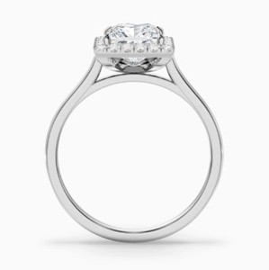 Princess Cut Moissanite Wedding Engagement Party <b>Ring</b> 925 Sterling Silver White Gold Plated Square <b>Dainty</b> Minimalist Luxury - Product Image 2