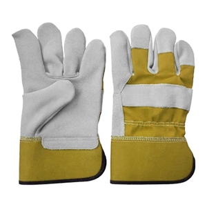 Gants de sécurité de qualité supérieure pour soudeurs canadiens, en cuir de vachette pleine fleur, résistants, doux et confortables, avec doublure en coton, pour soudure professionnelle. - Product Image 4