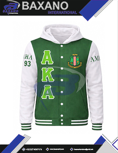 อัลฟ่า |   คาปา |   เสื้อแจ็คเก็ตอัลฟ่า โซโรริตี้ วาร์ซิตี้ คุณภาพสูง ปักลายปักอักษร สำหรับผู้หญิง วิทยาลัย เบสบอล บอมเบอร์ เลตเตอร์แมน เอเคเอ - Product Image 4