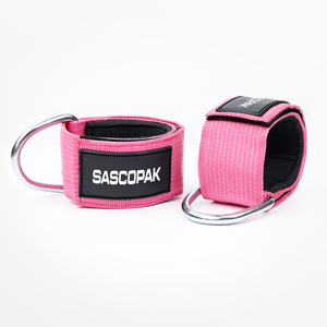 Correa de Muñeca y Tobillo Ajustable de Alta Calidad para Entrenamiento de Fuerza, con Logotipo Personalizado, Acolchado de Neopreno y Anillo en D, para Máquina de Poleas - Product Image 2