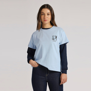 T-shirt à col rond pour femme, appliques, coton biologique, tissu doux, manches courtes, vêtements décontractés d'été, personnalisable pour la vente en gros - Product Image 6