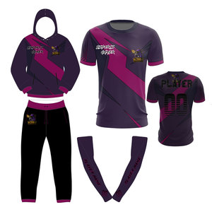 Ensemble assorti de maillot et de sweat-shirt de gaming personnalisés par sublimation pour équipe d'e-sport - Product Image 3