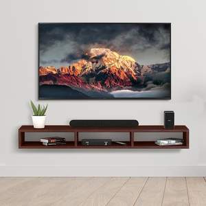 Meuble TV mural en bois, meuble TV pour mur, support TV, meuble pour décodeur, meuble pour décodeur de salon - Product Image 1