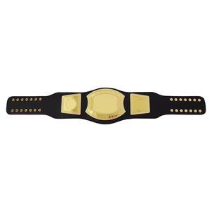 Adult Heavyweight Custom Championship Trophy Belt Brass Zinc Alloy <b>Plate</b> Personalized <b>Name</b> Leather Strap Boxing Sports Award - Product Image 4