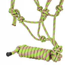 Cuerda de Algodón Suave para Caballos, Diseño Trenzado Resistente con Gancho de Seguridad para Manejo de Caballos, Trabajo en Establos y Entrenamiento al Aire Libre - Product Image 5