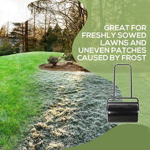 Rullo per Prato Nero da 20 Pollici, da Spingere/Tirare, Riempibile con 10 Galloni di Acqua o Sabbia per Livellare il Prato in Giardino, per Donne - Product Image 5