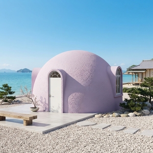 Casa Domo Modular Prefabricada de 28 m², Casa Domo de Espuma, EPS Grafito Ultra Aislante, Mini Casa, Cabaña de Resort para <span class=keywords><strong>Hotel</strong></span> Boutique - Product Image 1