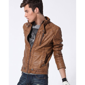 Chaqueta de Cuero Vacuno para Hombre, Fabricante Profesional, Tela Ligera de Alta Calidad, Éxito de Ventas de Invierno, Estilo Urbano - Product Image 3