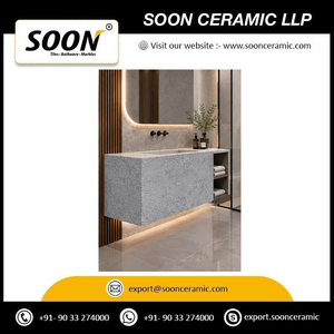 SOON CERAMIC LLP Marbre DOVER WHITE 7D-1 Calcite Grande dalle polie Design moderne écologique Modèle 3D pour mur de salon - Product Image 4