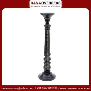 2024 Hot <b>Sale</b> Product Tall and Slim Handcrafted Wooden Candle Holder Stand in Black for Wedding <b>Decoration</b> at Lowest Price - Product Image 6