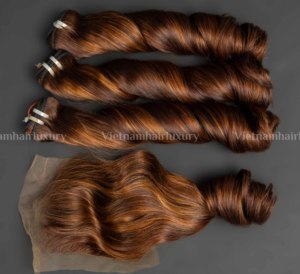 Cabello Remy Vietnamita Súper Doble Trama, Cutícula Alineada, Paquete de Trama Única, Liso Natural, Textura Sedosa, Longitud de 8 a 32 Pulgadas - Product Image 5