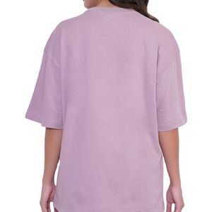 Camisetas de Alta Calidad para Mujer, Corte Regular, 100% Algodón, Transpirables, Estampado Puff, Color Sólido, Cuello Redondo, Manga Corta, Tela de 180g, Verano - Product Image 6