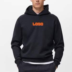 Sweat à capuche surdimensionné en molleton épais 100 % coton pour homme, personnalisé, avec logo brodé, service OEM ODM, hiver - Product Image 1