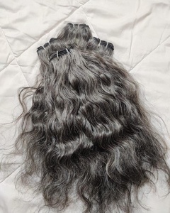 100% cheveux vierges indiens non transformés temples alignés par cuticules douces et lisses cheveux humains en vrac avec style de vague profonde lâche - Product Image 5
