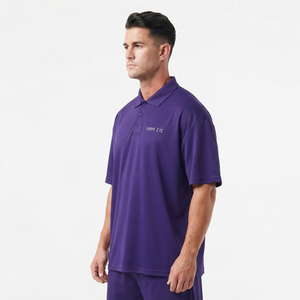 Polo Homme en Gros – Qualité Supérieure, Grandes Tailles, T-shirt Polo Violet pour Homme - Product Image 4
