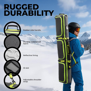 Sac de transport et de rangement pour snowboard à roulettes, personnalisable, étanche, pour l'extérieur et les voyages, vente en gros - Product Image 2