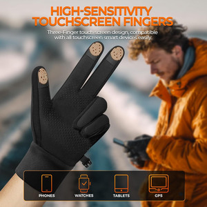 Guantes de Senderismo y Trekking Ashgreen International, Antideslizantes, con Absorción de Humedad en la Palma, Compatibles con Pantalla Táctil, para Hombre, para Actividades al Aire Libre - Product Image 5