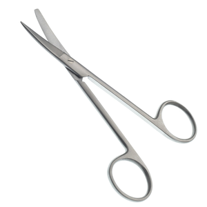 Wagner Scissors 4.5 Inch Curved Sharp Blunt <b>Smooth</b> Surgical Stainless Steel Fine Dissecting Cutting Surgical Instrument <b>Tool</b> - Product Image 1
