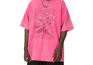 Camiseta Extra Grande de Algodón para Hombre con Estampado, Cuello Redondo, Estilo Casual, Manga Corta, Transpirable, Lavado Ácido, Camisetas de la Mejor Calidad - Product Image 5