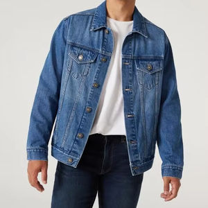 Chaqueta Vaquera con Lavado Enzimático de Color Personalizado |   Fábrica de Chaquetas Vaqueras de Moda Masculina Hechas a Medida - Product Image 1