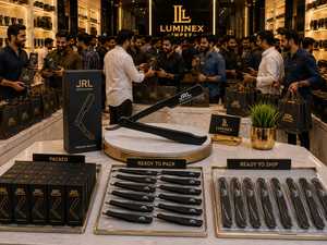 JRL Gold <b>Straight</b> Razor High Quality Shaving Tool Custom Logo Color Packing - Product Image 2