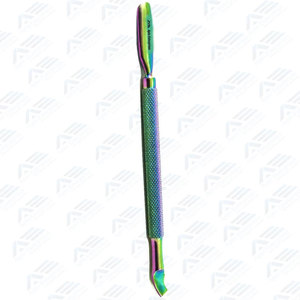 Pousse-cuticules argenté, dissolvant de vernis à ongles, spatule exfoliante double tranchante, cuillère à double extrémité pour nail art, manucure et pédicure - Product Image 5