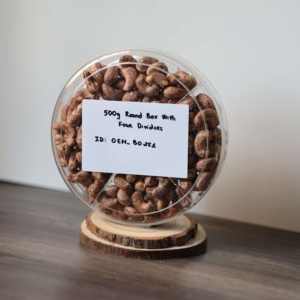 Noix de cajou bio torréfiées de qualité supérieure OEM en boîte de 500g avec 4 compartiments, saveur beurrée et salée, prix compétitif direct usine - Product Image 1