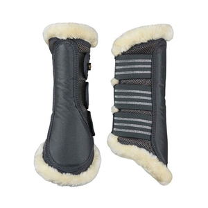 Horse Riding Boots <b>Equestrian</b> Leg Guard Stainless Steel Durable Shock Absorbing Jumping Horse Tendon Boots PU Customized - Product Image 1