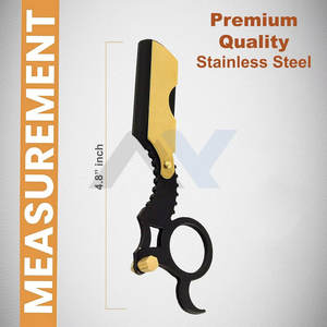 Rasoirs droits professionnels pour hommes, kit de rasage de barbier à bord droit, rasoir de sûreté pour rasage ras du coup et coupe de barbe, shavette - Product Image 3