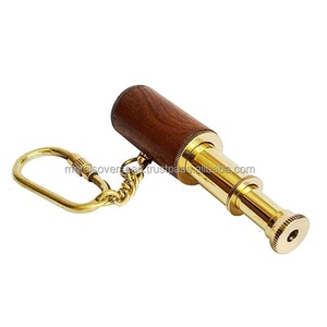 Mini Oval Brass Telescope Keychain Handmade Nautical Vintage Pirate Spyglass <b>Key</b> <b>Ring</b> Decorative <b>Bag</b> Charm Gift - Product Image 6