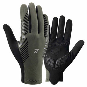 Gants de cyclisme en spandex pour hommes et femmes, extensibles dans 4 directions, respirants, antidérapants, rembourrés, logo personnalisé, OEM, vente en gros, directement de l'usine - Product Image 6