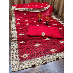 COLLECTION MARIAGE PIERRE LOURDE SAREE ROUGE - Product Image 1